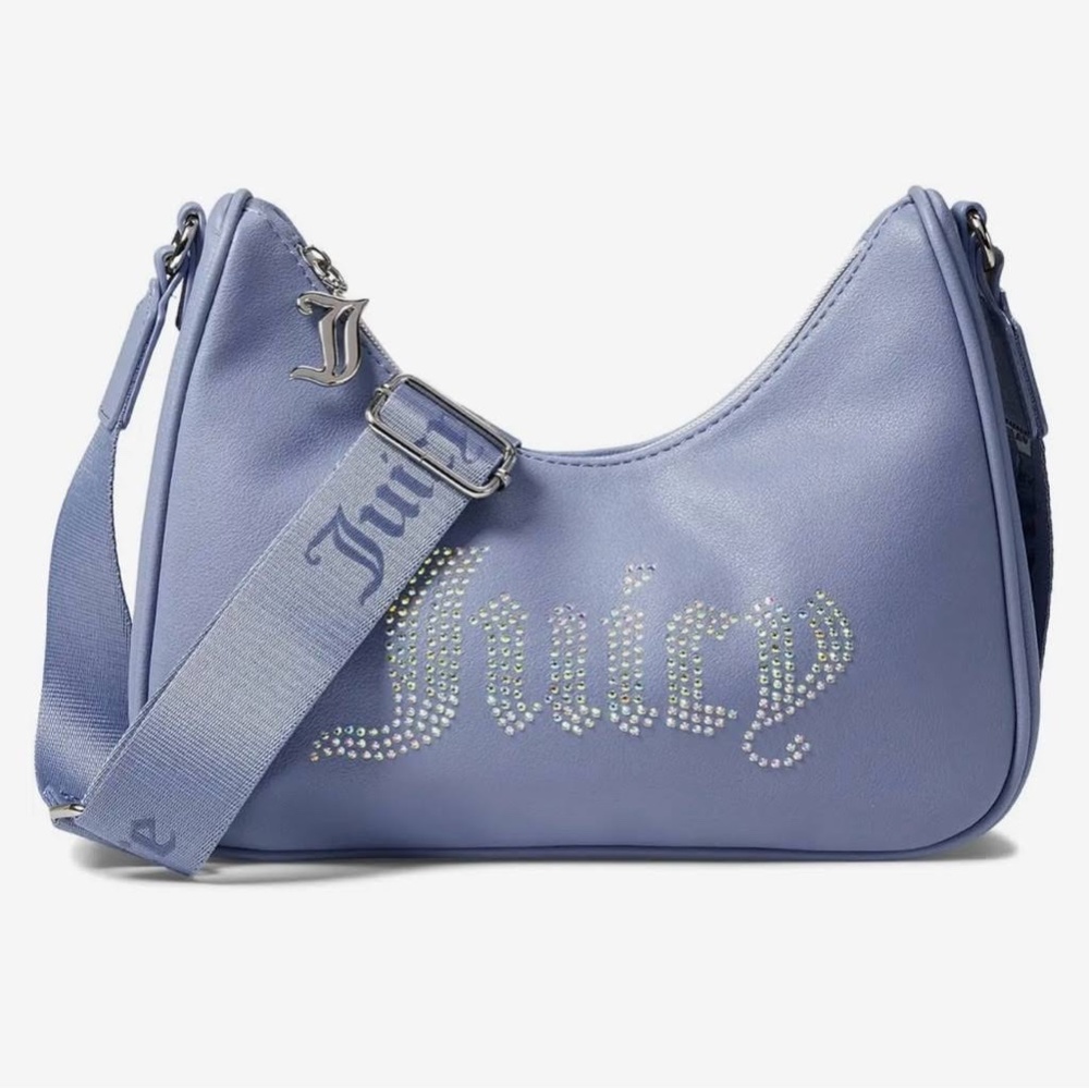 juicy couture slater blue obsession crossbody bag